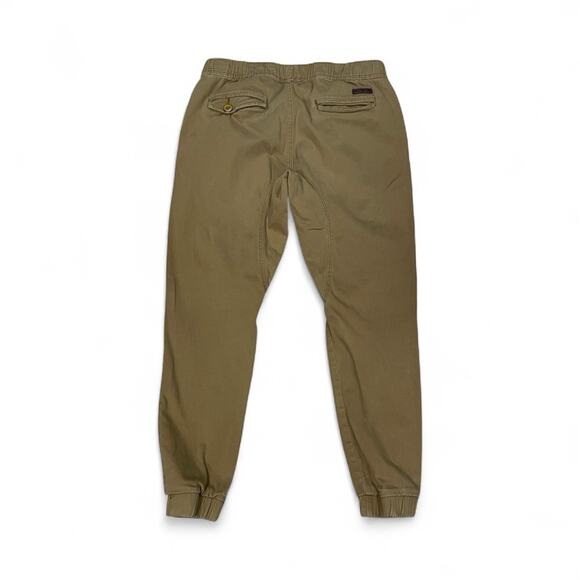 WT02 Elastic Waist Pull On Drawstring Jogger Pants Brown Men’s Size Medium - Picture 2 of 13